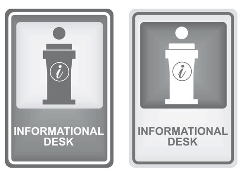 Information sign post. vector illustration