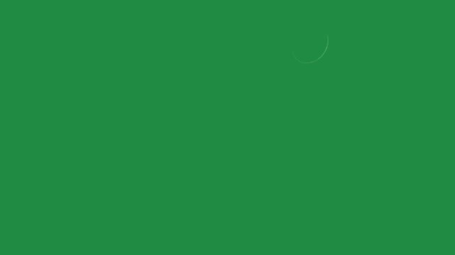 vector white lines wind effect on green screen, UI motion graphics. alpha adjustment layer, smooth animated line filter, 2d animation