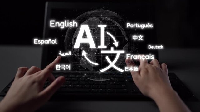 Global communication with multiple languages, digital translation tools, multilingual technology, cross-cultural communication, and virtual language learning environments. Muxer