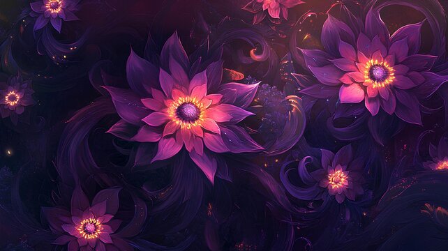 abstract background with flower