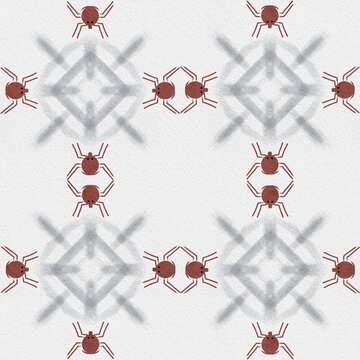 Intricate spider web pattern with symmetrical natural design background