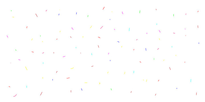 confetti Colorful scattered dots on white background for festive celebration design elements and abstract graphic overlay texture.
