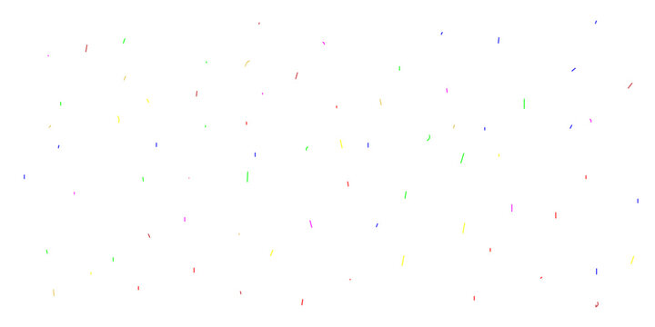 confetti Colorful scattered dots on white background for festive celebration design elements and abstract graphic overlay texture.
