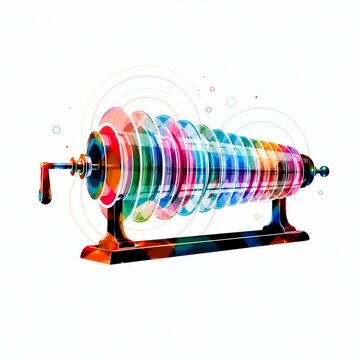 Prismatic glass harmonica with circular resonance waves