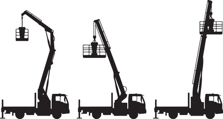 Aerial work platform lifting materials © Ranaart