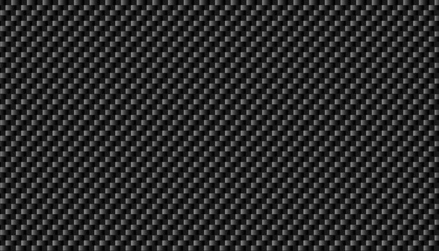 Dark black metallic carbon fiber texture