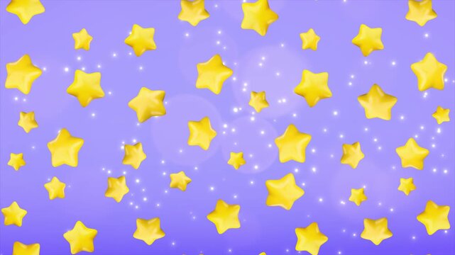 Cute Star Loop Animation Background