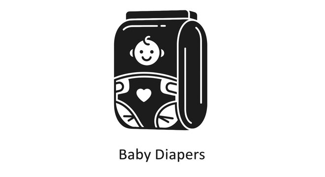 Disposable Baby Diapers Hygiene Products.