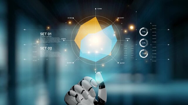 AI artificial intelligence drives data analytics with predictive models, smart dashboards, and virtual assistant insights for data-driven business decisions. Epoch