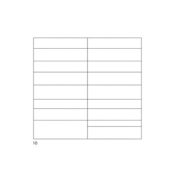 Simple grid structure with horizontal and vertical lines on a white background