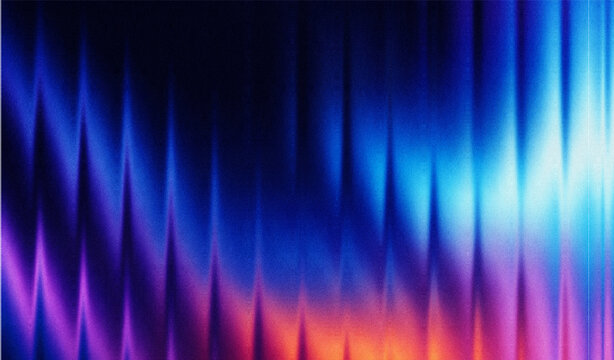 Abstract gradient background with reeded glass texture modern aesthetic. blue ,black and purple 
