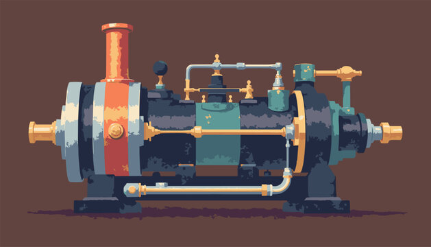 Steam engine doubleacting piston slide valve