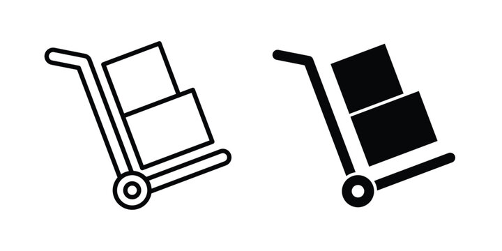Hand truck icon