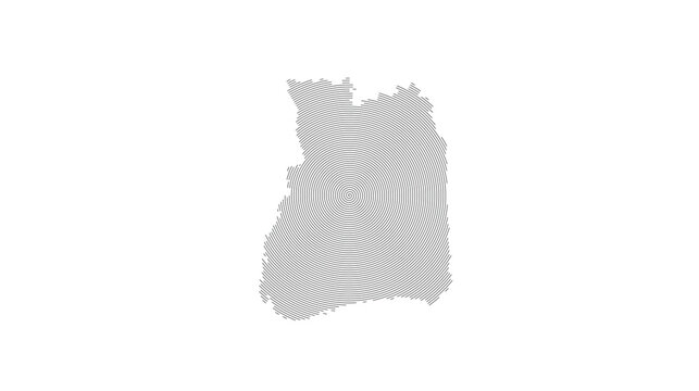 Guyana Map Stroke Stylized Transparent Clipart Design State Drawing Background Area Graphic Outline Pattern Border Monochrome
