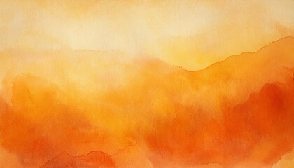 warm orange and amber watercolor wash on textured paper with soft bleeding edges and glowing gradient abstract flow evoking warmth and calm