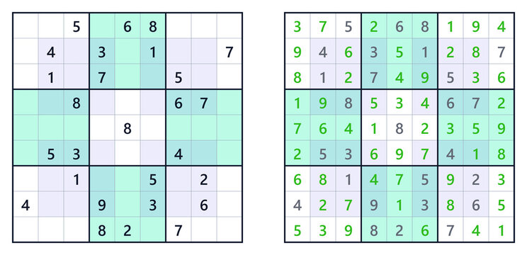 Sudoku puzzle solving process with steps displayed on grid  