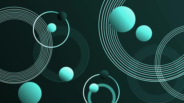 Abstract background with concentric circular lines and gradient animation