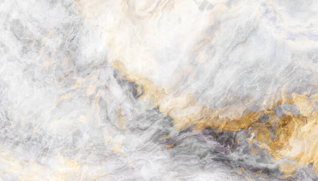 White Gray Onyx Marble Texture with Gold Veins