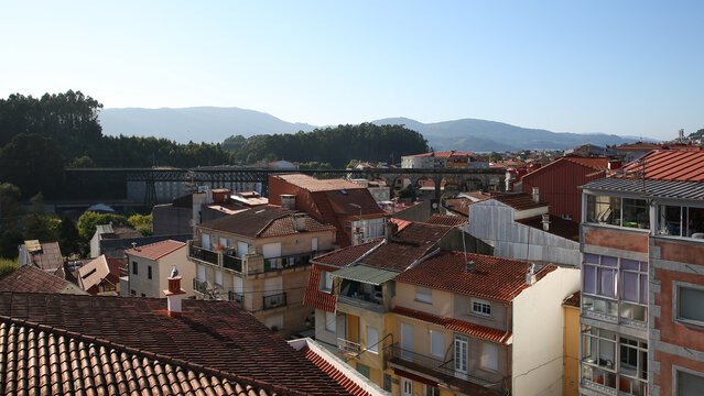 Vista panor&aacute;mica de Redondela, Pontevedra, Galicia, Espa&ntilde;a
