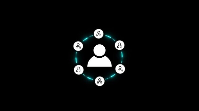 Ecosystem business and partnerships concept. Business collaboration strategies. The value of network and solution of creating new opportunities. Ecosystem partnerships symbol.4k motion graphics video