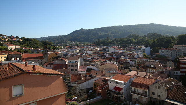 Vista panor&aacute;mica de Redondela, Pontevedra, Galicia, Espa&ntilde;a