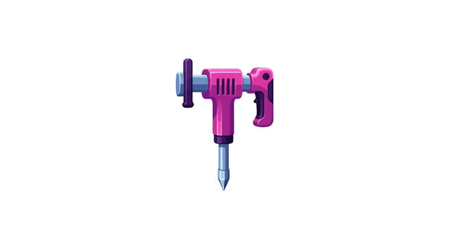 Pink Electric Drill Tool Closeup.