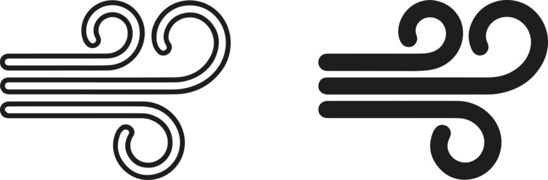Wind icon vector pictogram pack. icon vector template