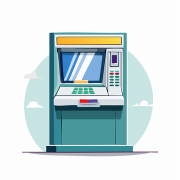 Illustration of an ATM machine