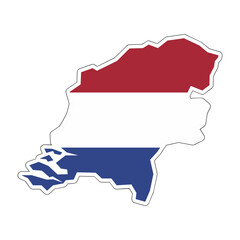 Obraz premium Netherland Country Map Icon