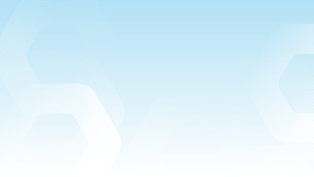 Blue and White abstract hexagon wave lines background. Modern minimalist clean designs