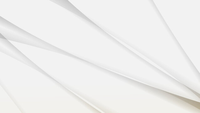 Panoramic abstract clean white gradient background