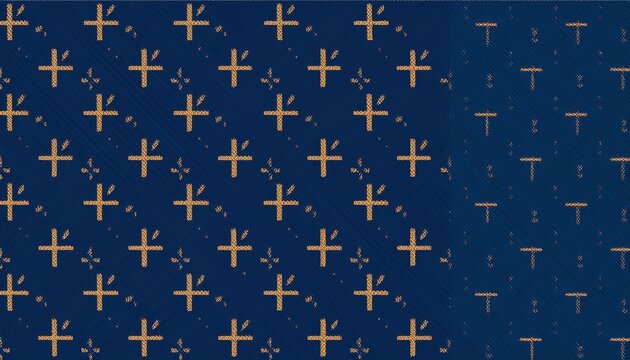 plus signs pattern on dark blue background