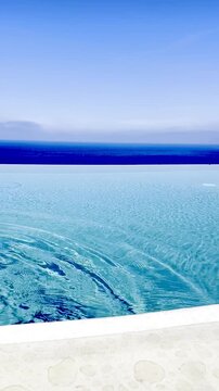 Crystal Clear Mediterranean Sea from Cliff Terrace &ndash; Salina Island, Aeolian Islands, Sicily, Italy