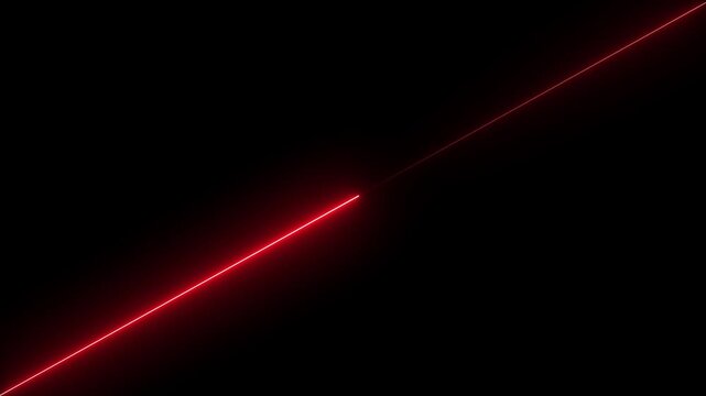 Diagonal glowing neon line on black background abstract background bright celebration.4k vedio 