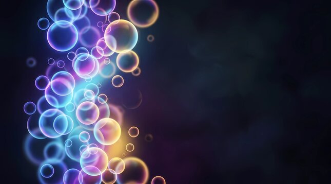 Colorful gradient vector modern fresh background dark