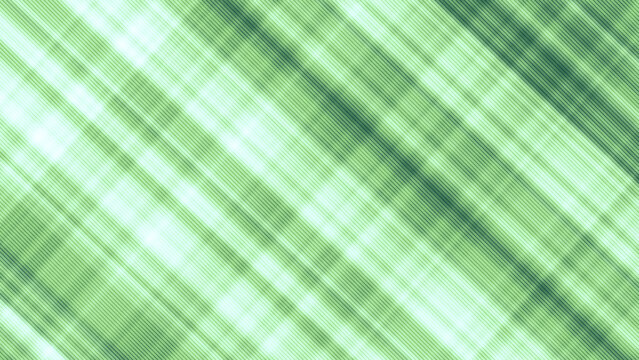 Diagonal green plaid pattern with soft blurred lines and texture