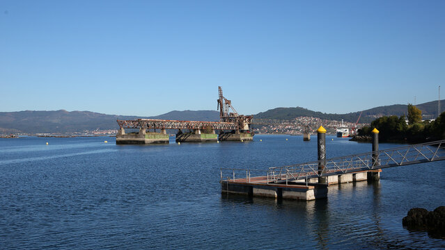 Bateas en la r&iacute;a de Vigo, Pontevedra, Galicia, Espa&ntilde;a