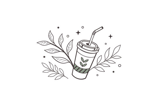 Reusable Coffee Cup Eco Icon
