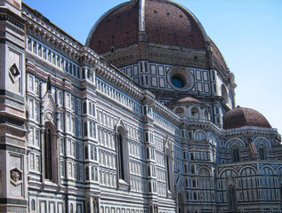 Fototapeta premium Florence Cathedral architecture details in bright sunlight