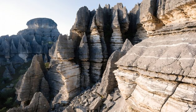 Detailed Geological Formations of Tsingy de Bemaraha
