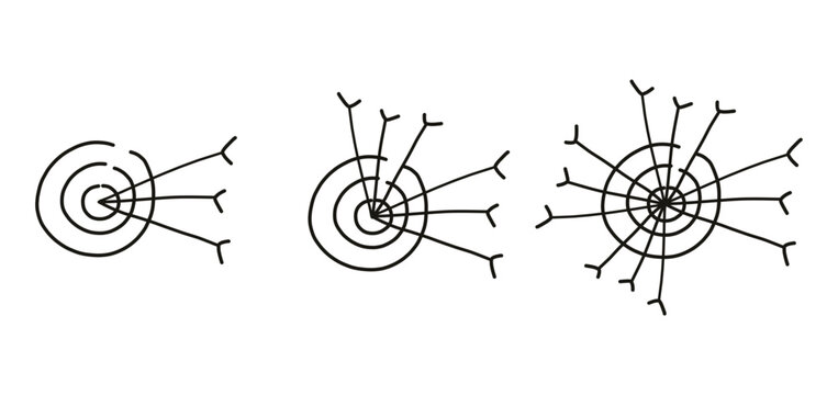 archery. dart vector silhouette
