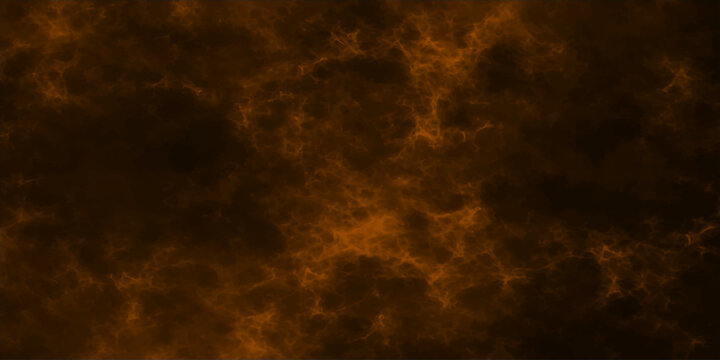 An abstract firestorm ignites the dark atmosphere with vibrant light against a dramatic backdrop of clouds in the evening sky