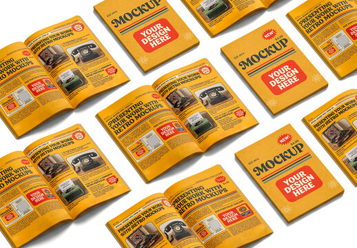 Set Magazines Mockup