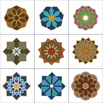 Colorful Ornaments Shapes