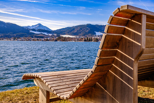 famous Tegernsee at the tegernsee lake - bavaria
