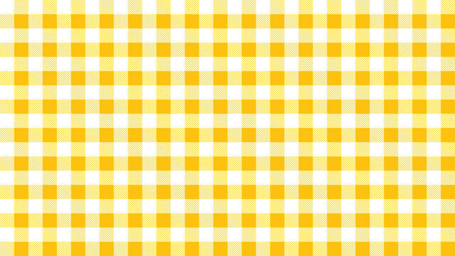 gingham seamless pattern for fabric. picnic texture Table cloth textile. yellow checkered grid
