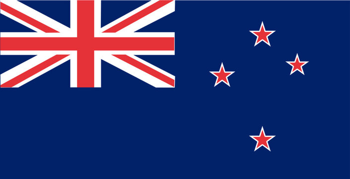 New Zealand flag vector illustration
