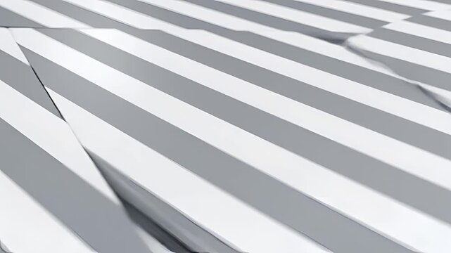 Abstract Geometric Pattern of White and Gray Stripes.