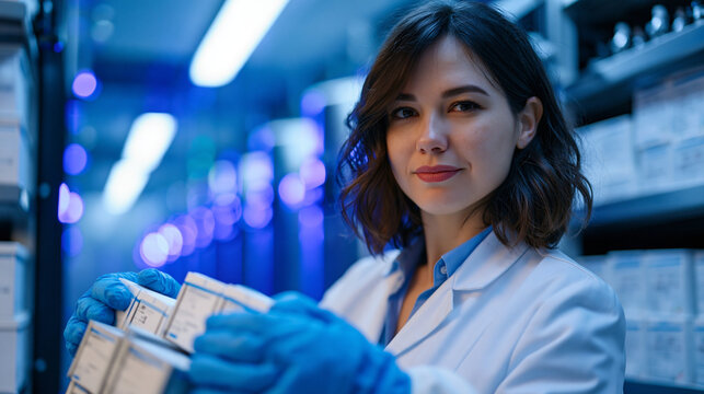Biobank cryogenic storage vault with lab 2