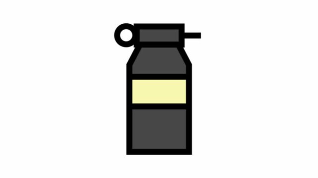 Smoke grenade or Flashbang symbol - Military icon.